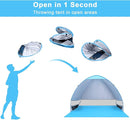 G4Free Large Pop up Beach Tent for 3-4 Person, UPF 50+ Automatic Sun Shelter Canopy Portable Outdoor Cabana Sun Umbrella by TinyTreasures Baby Boutique