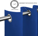 Easy-Going Blackout Curtains for Bedroom, Solid Thermal Insulated Grommet and Noise Reduction Window Drapes, Room Darkening Curtains for Living Room, 2 Panels (52x96 in,Classic Blue) by CozyNest Decor