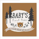Lucy Darling Little Camper Baby Memory Book – First Year Journal, 5-Year Milestone Scrapbook & Photo Album – Rustic, Woodland Adventure Keepsake for Baby Boy or Girl – Ideal Gift by TinyTreasures Baby Boutique