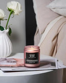 M&SENSE Woody Blush - Rose Vetiver Scented Candles 7.05oz 50 Hour Long Lasting Burn Non Toxic Natural Luxury Candle Gifts for Women，Aromatherapy Gifts for Relaxing Spa by CozyNest Decor