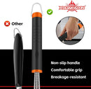 Grill Brush and Scraper, Safe Nylon Bristles Barbecue Triple Scrubbers Cleaning Brush for Cast Iron Grates/Porcelain/Weber Gas/Charcoal Grill，Extra Strong BBQ Cleaner Accessories (Red) by GreenHaven Gardens