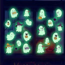 Glow in The Dark Halloween Window Clings Luminous Pumpkin Ghost Window Stickers Decor for Halloween Theme Party Decorations by CozyNest Decor