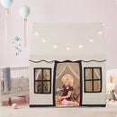 INFANS Kids Play Tent with Washable Mat Star Light Windows, Anti-Trip Large Playhouse Toys for Children Boys Girls, Indoor Outdoor Princess Tents Castle for Toddlers (Black) by TinyTreasures Baby Boutique