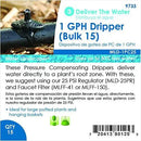 Mister Landscaper 1 GPH PC Dripper (Bulk 15) by GreenHaven Gardens