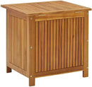 vidaXL Wooden Deck Box - Outdoor Teak Storage Chest, Ideal for Patio Furniture Cushions, Pool Accessories, Garden Tools - Water-Resistant Bag Inside - 23.6''x19.7''x22.8'', Solid Acacia Wood by CozyNest Decor