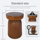 Solid Wood Tree Stump Table Wooden Side Table End Table Plant Stool Handmade Rustic Nightstand Natural Wood Stool Coffee Table for Home Office Patio (Brown) by CozyNest Decor