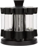Kitchen Art Elite Auto-Measure Spice Professional 8 Compartments Black 7.45 x 7.45 x 8.25 inches by CozyNest Decor