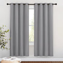 NICETOWN Blackout Window Curtains & Drapes 72" Long - Grommet Top Room Darkening Thermal Insulated for Bedroom/Living Room (2 Panels, 46 x 72 Inch, Silver Grey) by TinyTreasures Baby Boutique