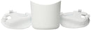 Clek Oobr High Back Booster Car Seat with Rigid Latch, Cloud & Foonf/Fllo Drink Thingy Cup Holder, White by TinyTreasures Baby Boutique