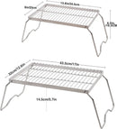 REDCAMP 17" Large Folding Campfire Grill 304 Stainless Steel Grate, Heavy Duty Portable Camping Grill with Carrying Bag for Outdoor Cooking Backpacking Hiking Picnics BBQ by GreenHaven Gardens