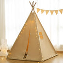 Teepee Tent for Kids-Portable Children Play Tent Indoor Outdoor (Khaki) by TinyTreasures Baby Boutique
