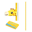 Kids Growth Chart Height Measure Wall Decal Animal Alphabet Stickers Giraffe Design Removable Wall Decorations by TinyTreasures Baby Boutique