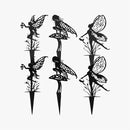 Decorative Garden Stakes, Fairy Garden Statues for Home and Garden (6) by CozyNest Decor