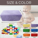 Wonder Space Plush Foam Blocks - Nursery Building & Stacking Toys for Toddlers Boys & Girls, Soft Smooth Velvet Cover, Early Education Gross Motor Skills & Brain Development (24 Bricks, Classic) by TinyTreasures Baby Boutique