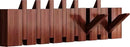 Wall Mounted Piano Key Hanger | Flip Style Hook | Entrance Wall Art Hook, Made of Oak Wood (3 Times Painted, 4 Times Polished) (Walnut, 8Hooks) by CozyNest Decor