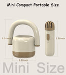 EWA Portable Mini Metal Karaoke Machine, Bluetooth Karaoke Speaker with 2 Wireless Microphones, Ideal Gifts for Girls Boys Family Home Party Birthday Christmas Toys Gifts-(Beige) by TinyTreasures Baby Boutique