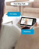 iFamily Baby Monitor - Large 5" Screen with 30Hrs Battery Life - Remote Pan-Tilt-Zoom;No WiFi, Two-Way Audio, Night Vision, Temperature, Lullabies, 960ft Long Range Baby Monitor with Camera and Audio by TinyTreasures Baby Boutique