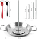 Fengzhe Al Pastor Skewer for Grill: Extra Large 13" Stainless Steel Vertical Skewer, Brazilian Spit Stand with 4 Spikes, 2 Brushes, for Tacos Al Pastor, Shawarma, Kebabs, with Fat Separator Tray by GreenHaven Gardens