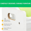 Humble Crew 9-Bin Toy Organizer – Cambridge White Plastic Bins, 3-Tier Storage Solution for Kids' Playrooms and Nurseries by CozyNest Decor