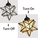 Modern Frosted White Glass Chandelier Dining Room Farmhouse Star Pendants Lights for Kitchen Island LED Ceiling Hanging Lighting Included Warm Light Bulbs Black by CozyNest Decor