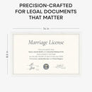 Homeforia 8.5x14 Marriage License Frame White, High End Oak 8.5x14 Certificate White Wood Frames, 8.5by14 Wooden Frame for Wall & Tabletop, 8.5 by 14 Picture Frames, Tempered Glass, Wall Kit, Set of 1 by CozyNest Decor