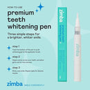 Zimba Travel Teeth Whitening Pen - Effective, Travel-Friendly, and Easy to Use Gel Whitening Pen - Stain Remover and Teeth Whitener for Coffee, Wine, Soda, and Other Stains (1 Pack) by CozyNest Decor