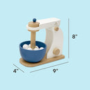 Bake-a-Cake Stand Mixer | KiwiCo Play Kitchen | Kids Baking Set Ages 3+ | Learn Early Math with Wooden Kitchen Play Set | Includes Ingredients, Stand Mixer, Measuring Spoons, Recipe Cards and More by TinyTreasures Baby Boutique