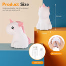 Unicorn Night Lights for Girls Bedroom, Cute Silicone Kids Night Light, Rechargeable LED Night Lamp Squishy Kawaii NightLights for Baby Nursery Children Toddlers Teen Christmas Girls by TinyTreasures Baby Boutique
