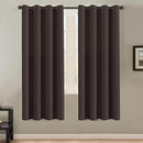 H.VERSAILTEX Thermal Insulated Blackout Curtains - Antique Copper Grommet Top Window Drapes - Chocolate Brown - 52" W x 72" L - (Set of 2 Panels) by CozyNest Decor