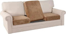 PrinceDeco Super Soft Couch Cushion Covers for Sectional Couch, Velvet Sofa Slipcover for Cushion Sofa pet Friendly with Elastic Bottom(Each Width Up to 29.5", Camel) by CozyNest Decor