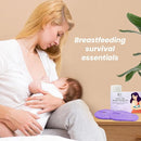2 Larger Breast Ice Packs with Soft Covers and 6 Breast Pads for Leaking Milk, Hot and Cold Breast Therapy Packs, Breastfeeding Essentials for Relief of Clogged Ducts, Nipple Pain, Engorgement by TinyTreasures Baby Boutique
