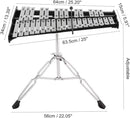32 Note Glockenspiel Xylophone Percussion Kit with Height Adjustable Stand, Drumsticks and Carry Bag by TinyTreasures Baby Boutique