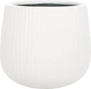 SAFAVIEH Outdoor Collection Francia Modern White Concrete Ficonstone Planter Pot by GreenHaven Gardens