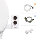 TUSHY 3.0 Spa Cool to Warm Water Bidet Attachment. Easy Universal Toilet Seat Install, Requires Sink Connection for Temperature Control. Fresh Self-Cleaning Clean Water, Gunmetal by CozyNest Decor