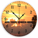 Generic Custom Wall Clock Personalized Clocks with Photo Text Logo Customize Gifts for Kitchen Bathroom Home Wedding Friend Family Lover, 12inch-30cm by TinyTreasures Baby Boutique