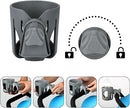 Accmor Universal Cup Holder, Stroller Cup Holder, 360° Rotatable Large Caliber Designed Bottle Holder for Stroller, Bike, Wheelchair, Walker, Scooter, Grey by TinyTreasures Baby Boutique