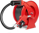 Fuel Hose Reel, 1" x 33' Retractable Diesel Fuel Heavy-duty Steel Construction with Refueling Nozzle, 300 PSI Diesel Reel Used for Aircraft Ship Vehicle Tanker Truck by GreenHaven Gardens