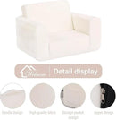 Welnow 2-in-1 Kids Sofa Chair, Convertible Toddler Chair Flip Out Children Sofa Chair Folding Kids Play Sofa with Side Pockets & Removable Cover Armrest Chair for Girl or Boy by CozyNest Decor