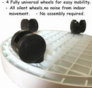 WanderingDonkey 2 Pack of 9.8 Inch Heavy Duty Plant Caddy with Wheels,Rolling Plant Stand Pot Trolley, Potted Flower Mover Dolly with Casters Round Coaster for Indoor Outdoor, Brown by GreenHaven Gardens