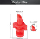 MroMax Micro Sprayer Fan Jet, 360 Degree Plastic Refraction Atomized Dripper Hydroponic Garden Irrigation, Red 50Pcs by GreenHaven Gardens