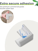 Foam Corner Protector for The Furniture, with Retardant Materials Foam Safety Bumpers, Baby Proofing Safety Corner Protectors (White) by TinyTreasures Baby Boutique