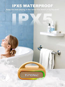 TPone Portable Bluetooth Speaker, 30W (Peak) Wireless Speaker for Outdoor, Up to 12H Playtime, IPX5 Waterproof with Light, TWS Pairing, for Home/Party/Outdoor/Beach, Birthday Gift (Peach Fuzz) by TinyTreasures Baby Boutique