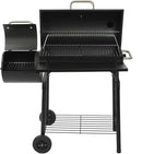 Charcoal Grill Offset Smoker: Charcoal Barbecue Grills with Spacious Cooking Area | Barrel BBQ Grill and Smokers Combo for Outdoor Patio Backyard Camping and Parties by GreenHaven Gardens