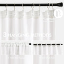 MIULEE Pure White Back Tab Blackout Curtains 120 Inch Long 2 Panels Set for Bedroom, Rod Pocket/Pinch Pleated Extra Long Thermal Insulated Living Room Darkening Light Blocking 10FT Drapes by TinyTreasures Baby Boutique