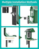 Bird Feeder Pole – 104 Inch Height Bird House Pole with 1-Inch Dia Heavy Duty for Birdfeeders, Feeding Stand with Mount Kit for Outdoor, Slip-Fit Connection by GreenHaven Gardens