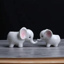 Ogrmar 2PCS Elephant Plant Window Boxes Cute Elephant Flower Pot/Modern White Ceramic Succulent Planter Pots/Tiny Flower Plant Containers Animal Decor by GreenHaven Gardens