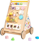 Wooden Baby Walker, Baby Push Walker Baby Walkers for Boys, Montessori Toys & Activity Center for Baby Adjustable Speed Baby Walker with Wheels, Walking Assistance for Baby Girls by TinyTreasures Baby Boutique