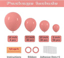 130pcs Retro Pink Balloons Different Sizes 18" 12" 10" 5" Blush Pink Latex Balloon Garland Arch Kit for Birthday Baby Shower Valentine's Day Wedding Anniversary Party Decorations by CozyNest Decor