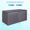 100 Gallon Outdoor Storage Box Waterproof, Resin Deck Box with Dual-Wall for Storing Gardening Tools, Pool Supplies, And More by GreenHaven Gardens