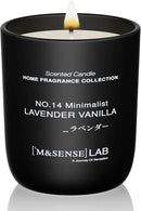 M&SENSE Natural Soy Candle| Lavender Vanilla | 5.3 oz | Minimalist Scented Candle for Relaxation, Gifting, Home Décor | for Bedroom, Office, Party Small by CozyNest Decor